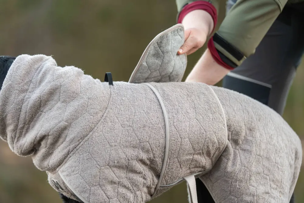 Non-stop Dogwear Drying Coat - Small Sizes Sand