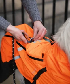 Non-stop Dogwear Fjord Overall Raincoat - Small Sizes Orange/black