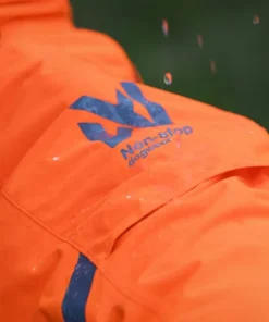 Non-stop Dogwear Fjord Overall Raincoat - Small Sizes Orange/black