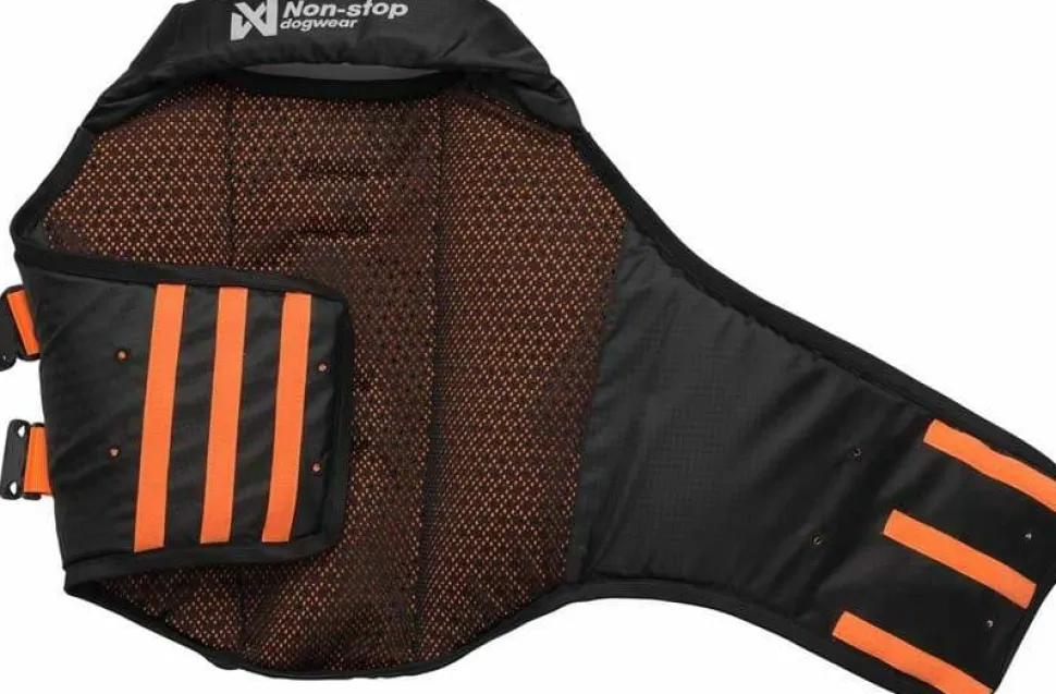 Non-stop Dogwear Protector Life Jacket Size 5-7 Black/Orange