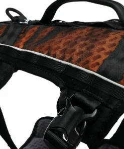 Non-stop Dogwear Rock Harness Long S Black/Orange