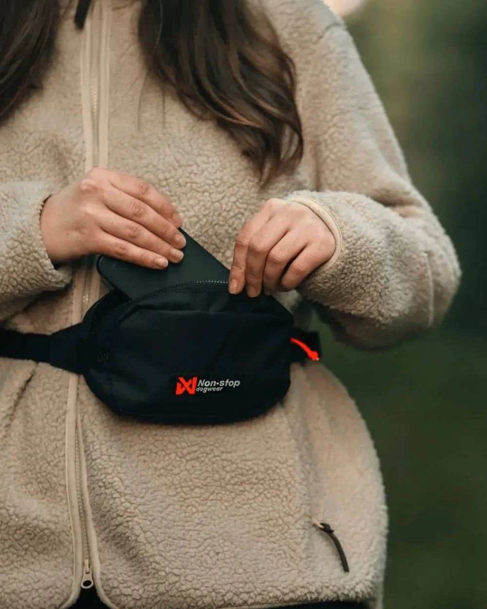 Non-stop Dogwear Trail Quest Fanny Pack Black Hot