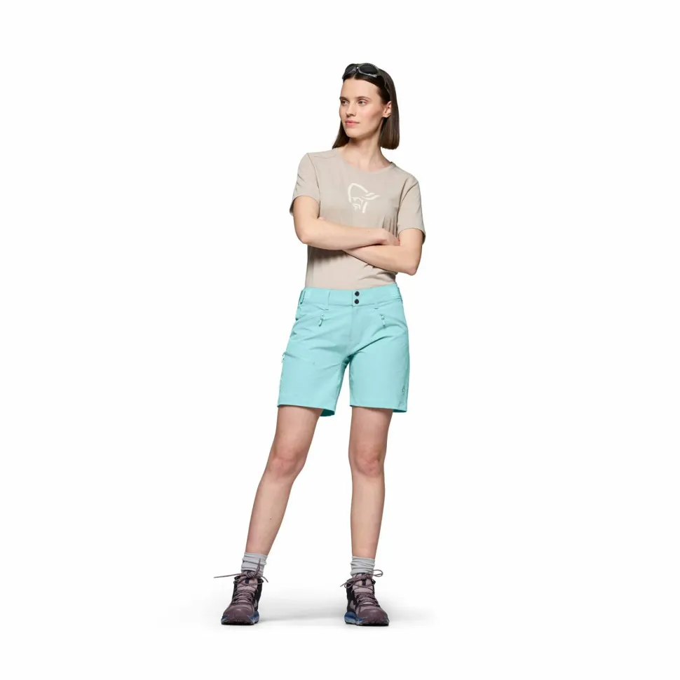 Norrøna Women's Falketind Flex1 Shorts Aqua Haze