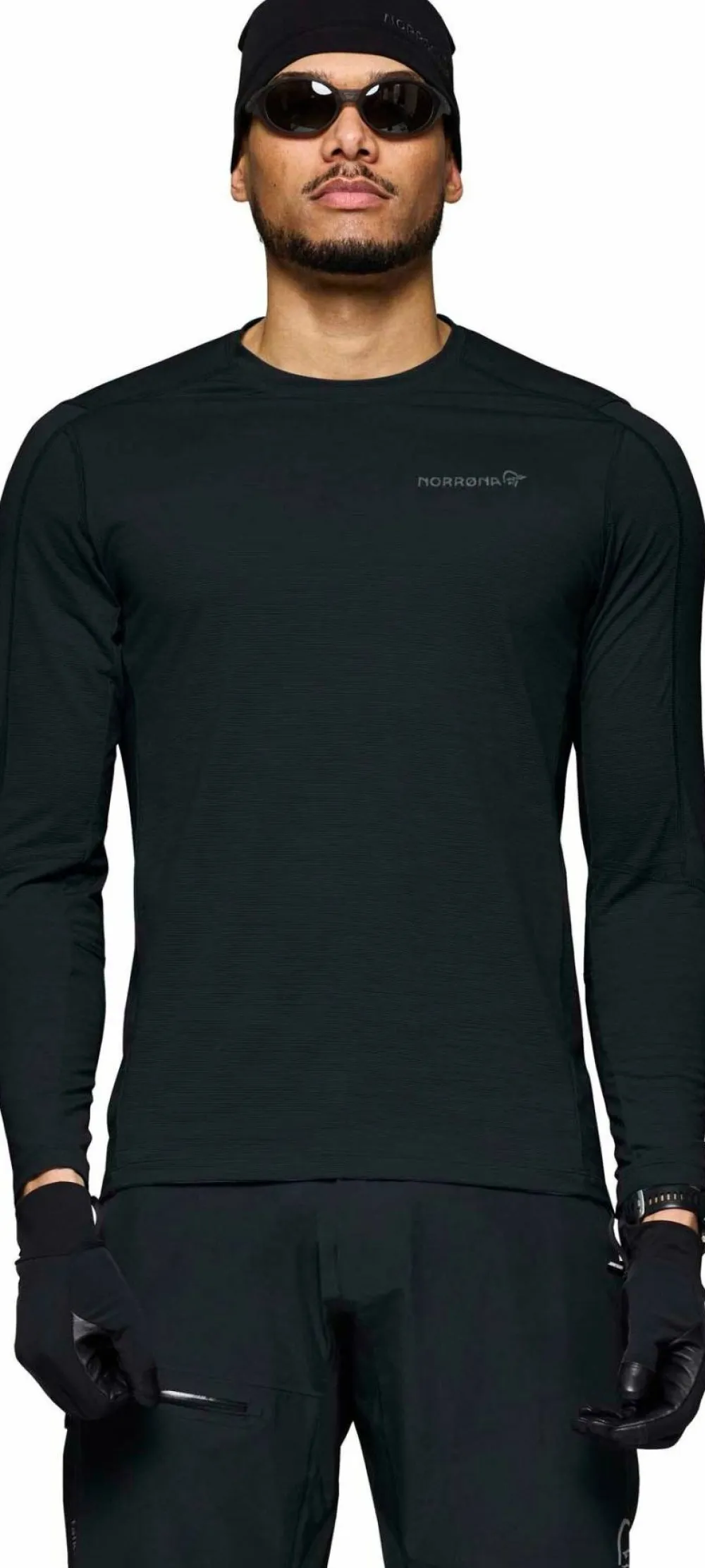 Norrøna Men's Falketind EqualiserUll Long Sleeve Caviar Black Discount