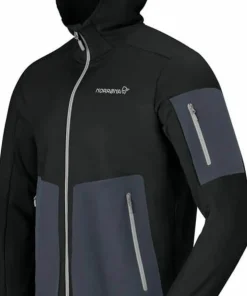 Norrøna Men's Falketind Warm Stretch Hood Caviar Black