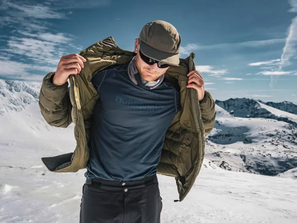 Norrøna Men's Femund Down700 Zip Hood Olive Night