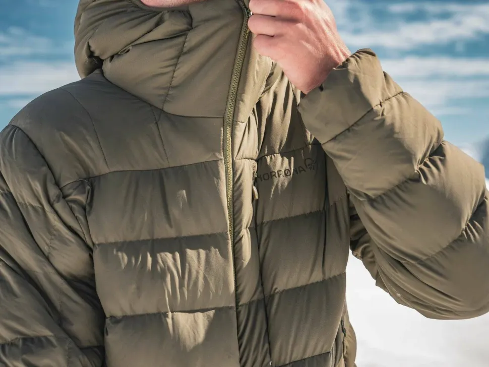Norrøna Men's Femund Down700 Zip Hood Olive Night