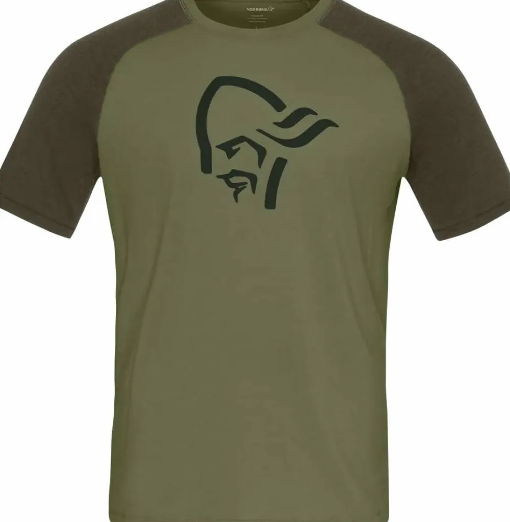 Norrøna Men's Femund PureUll T-Shirt Loden Green