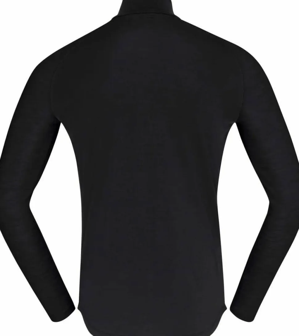 Norrøna Men's Femund PureUll Zip Neck Caviar Black