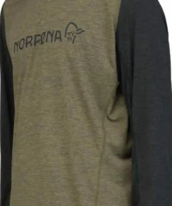 Norrøna Men's Fjørå Equaliser Lightweight Long Sleeve Olive Night Hot