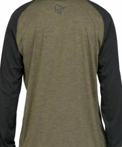 Norrøna Men's Fjørå Equaliser Lightweight Long Sleeve Olive Night Hot