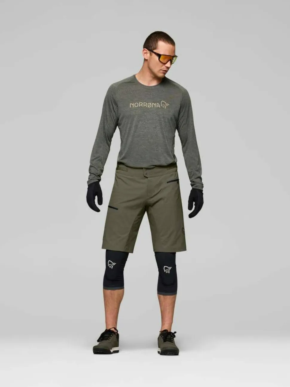 Norrøna Men's Fjørå Flex1 Shorts Olive Night