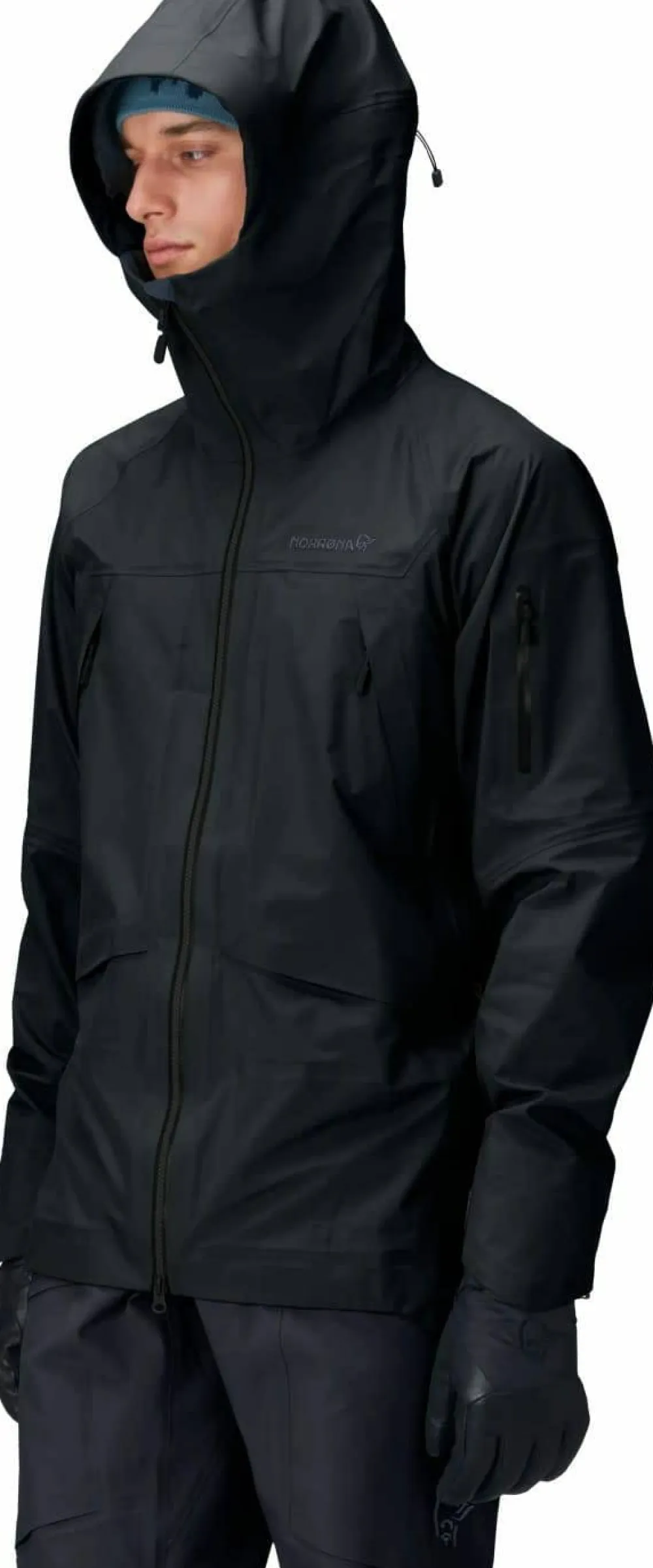 Norrøna Men's Møre GORE-TEX Jacket Caviar Hot