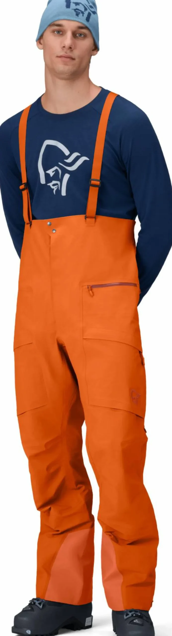 Norrøna Men's Møre GORE-TEX Salopette Gold Flame Clearance