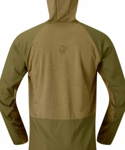 Norrøna Men's Møre Octa Zip Hood Dark Olive