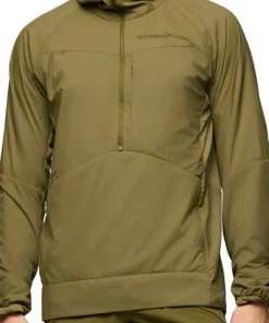 Norrøna Men's Møre Octa Zip Hood Dark Olive Clearance