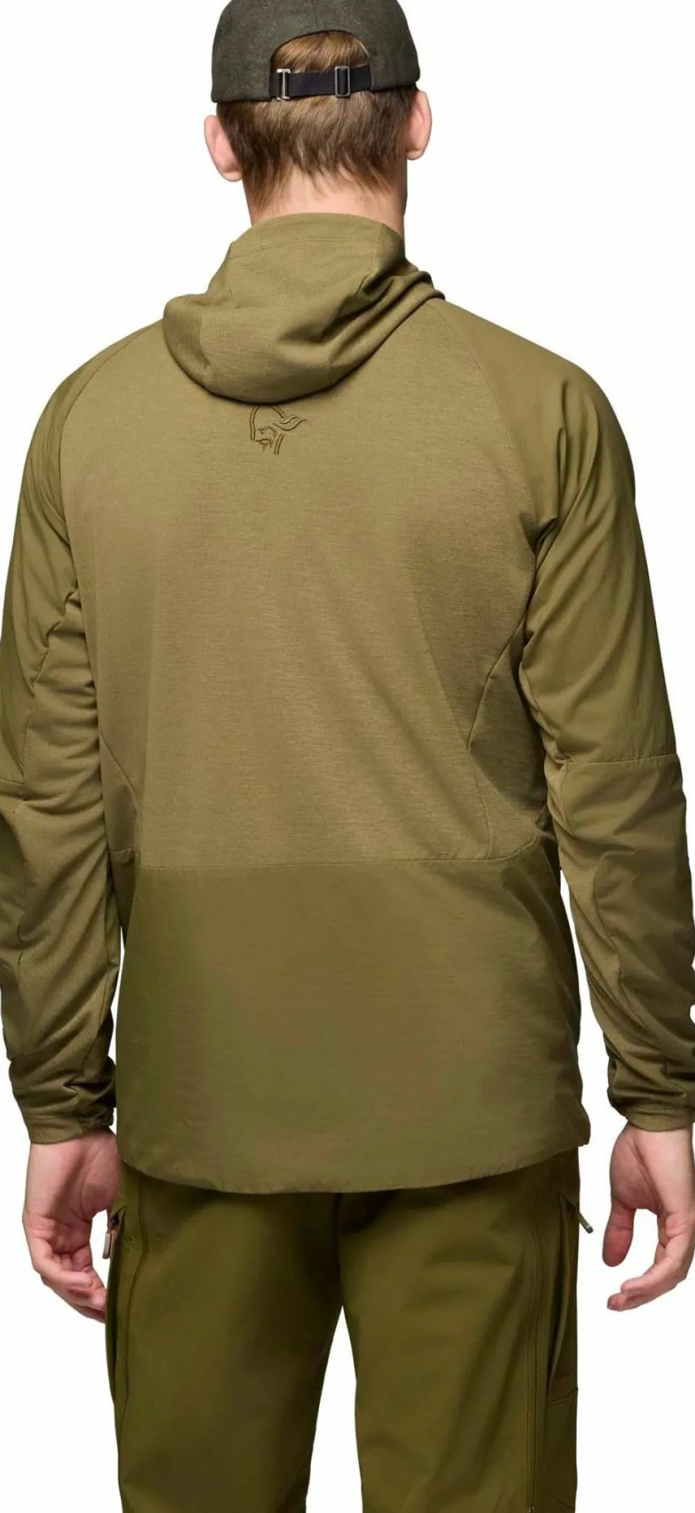 Norrøna Men's Møre Octa Zip Hood Dark Olive Clearance
