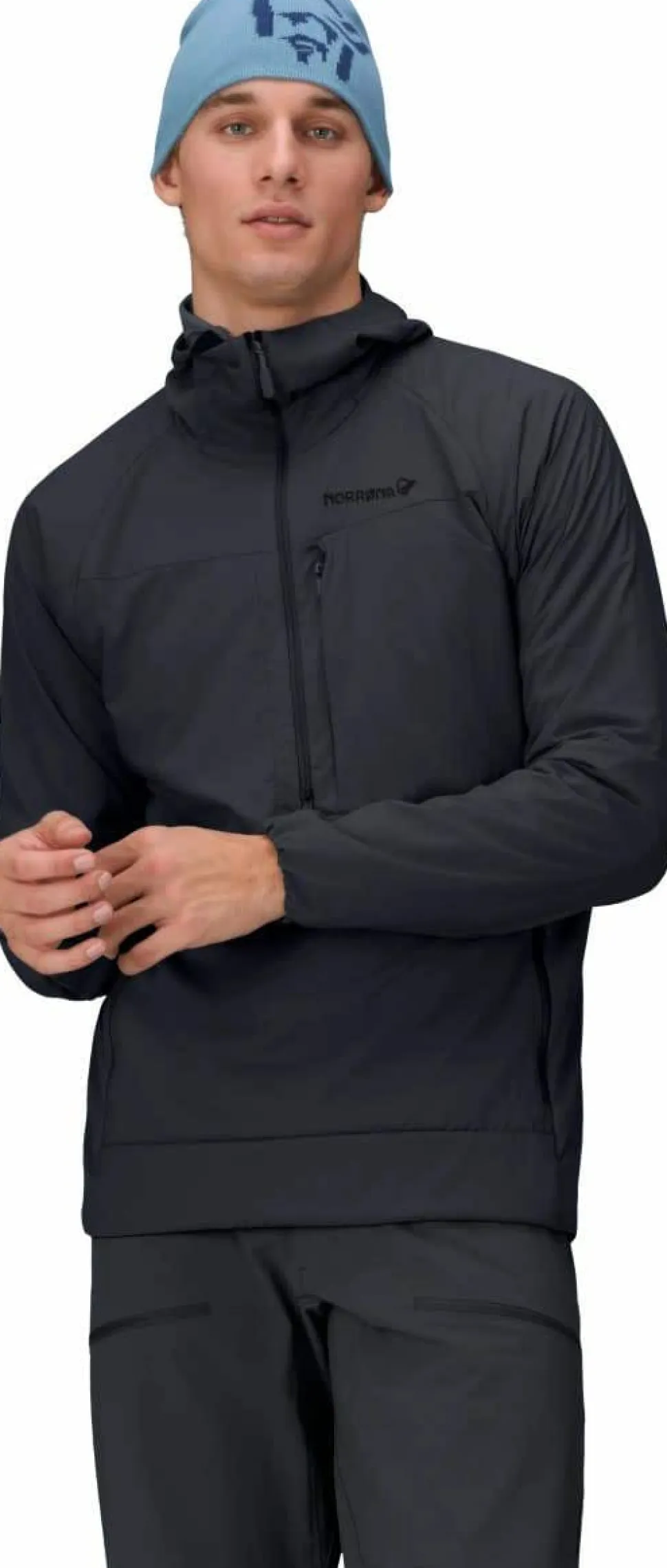 Norrøna Men's Møre Octa Zip Hood Caviar