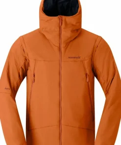 Norrøna Men's Møre Thermo60 Aero200 Jacket Gold Flame Clearance