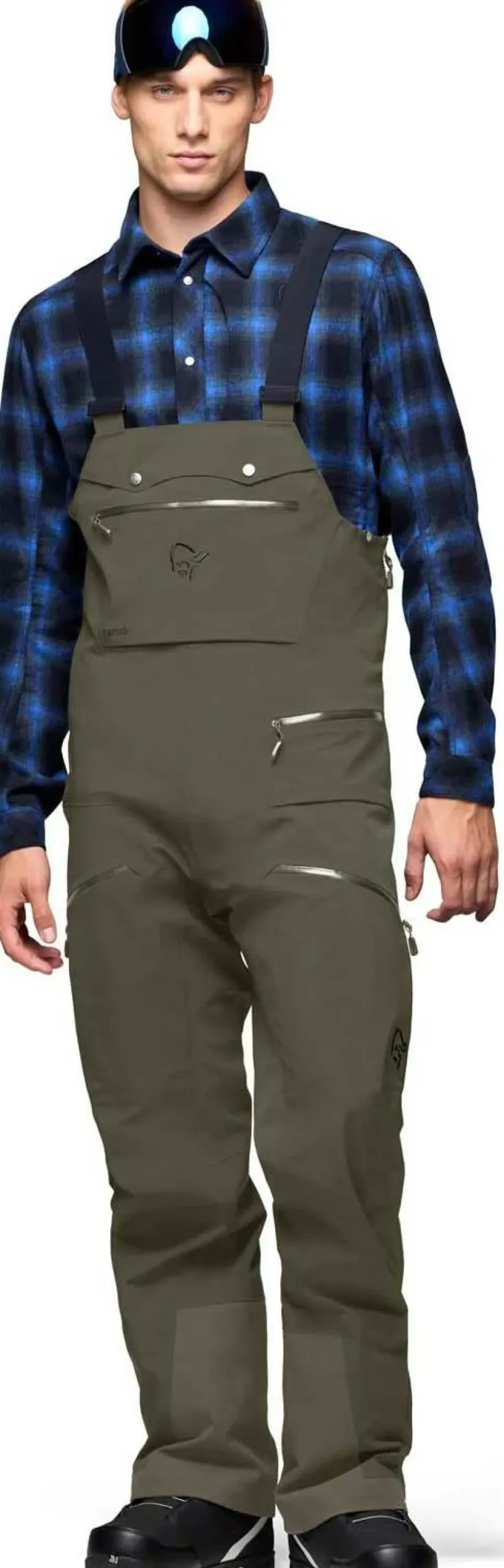 Norrøna Men's Tamok GORE-TEX Performance Shell Bib Beluga Online