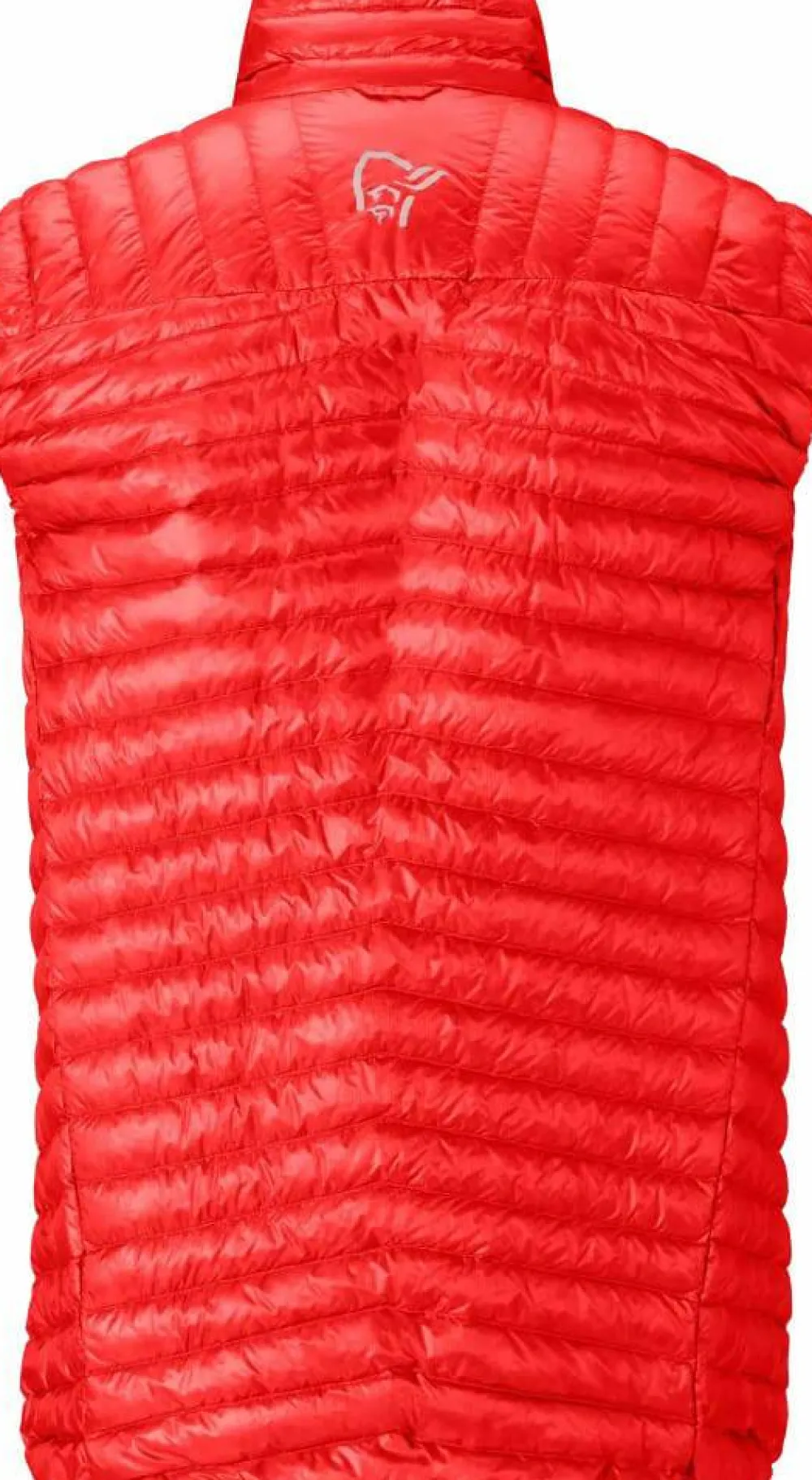 Hot Men's Trollveggen Superlight Down Vest Red Västar Herr