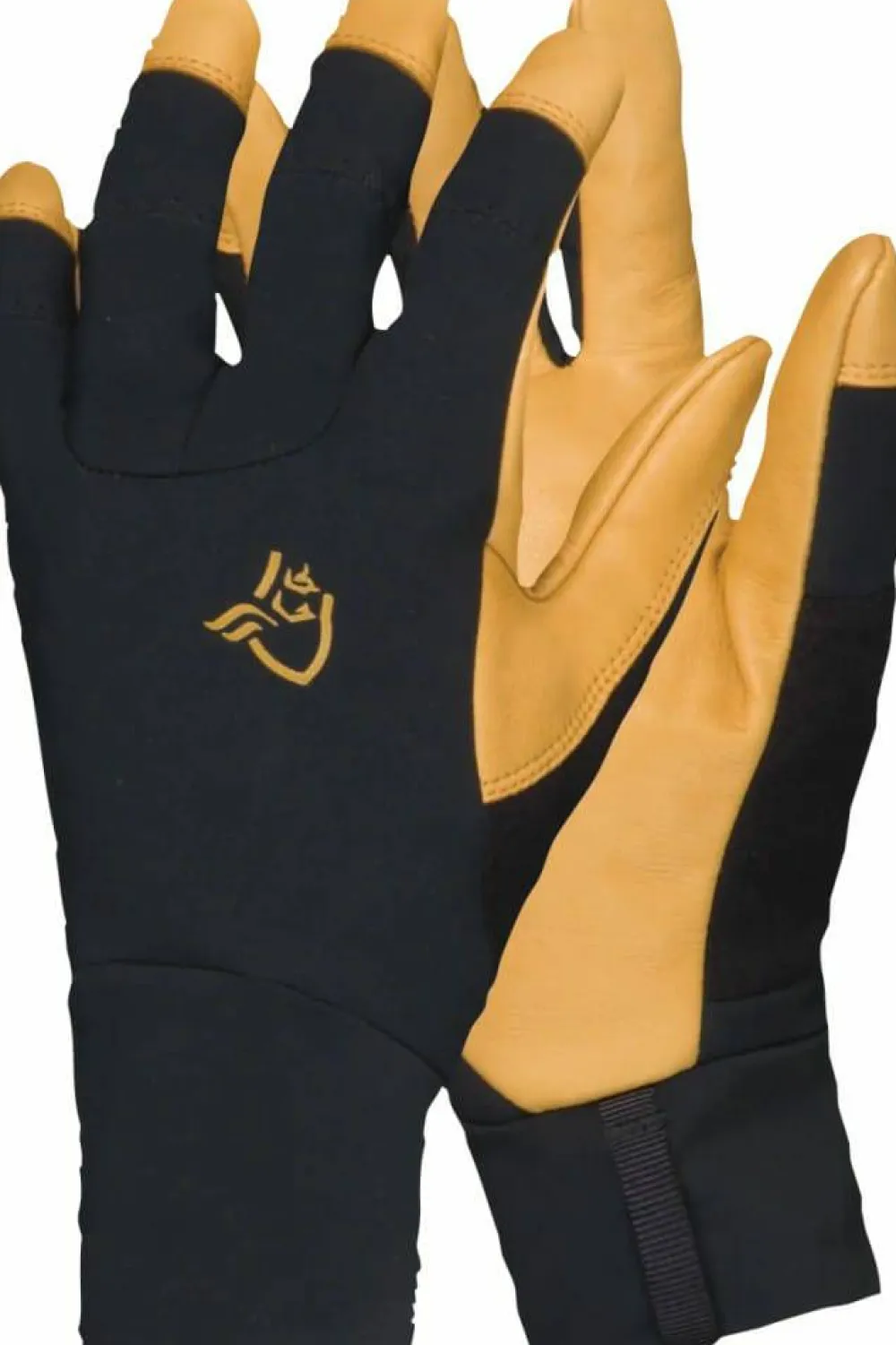 Norrøna Unisex Lyngen Windstopper Leather Gloves Caviar Black Hot