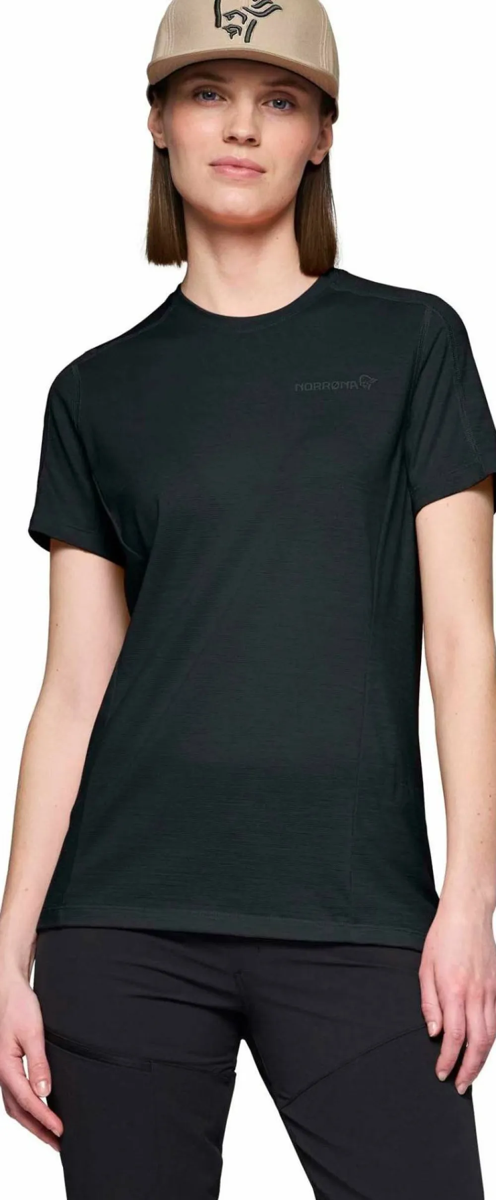 Norrøna Women's Falketind EqualiserUll T-shirt Caviar Black