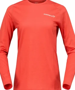 Norrøna Women's Falketind EqualiserUll Long Sleeve Paprika