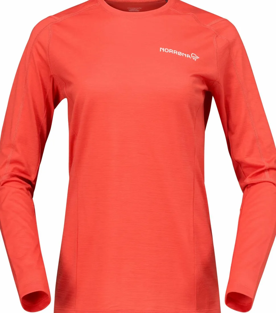 Norrøna Women's Falketind EqualiserUll Long Sleeve Paprika