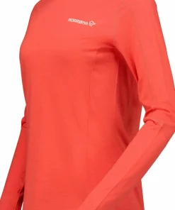 Norrøna Women's Falketind EqualiserUll Long Sleeve Paprika