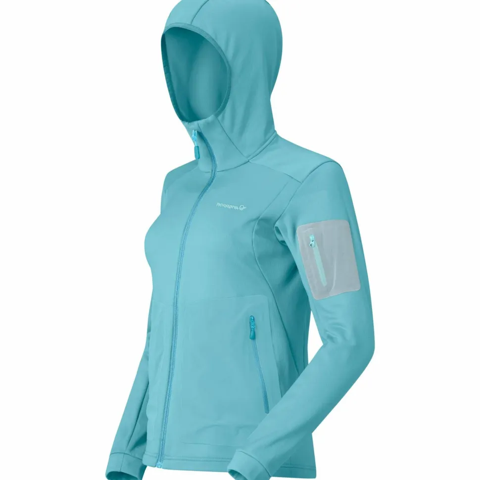 Norrøna Women's Falketind Warm Stretch Hood Brittany Blue