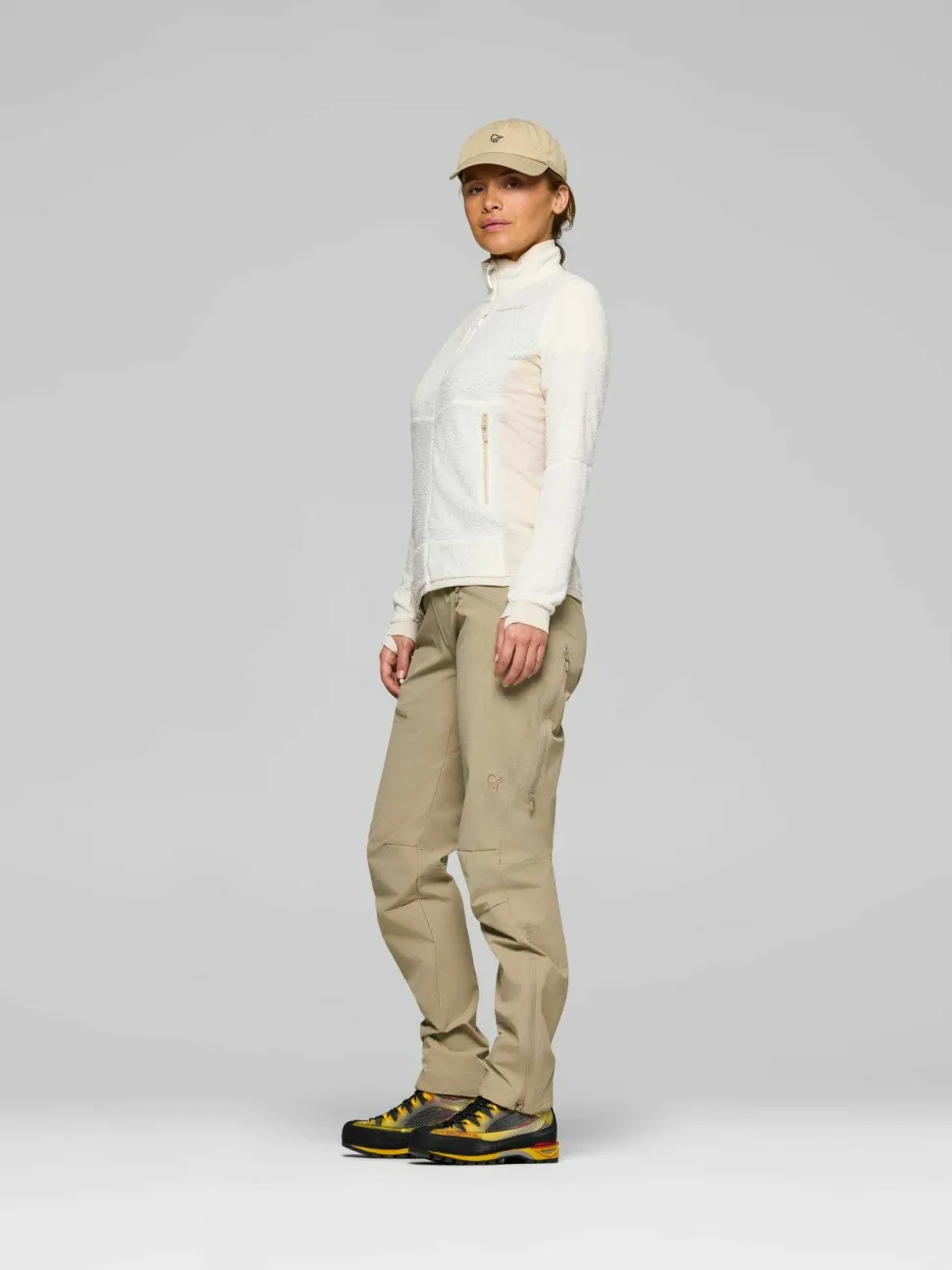 Norrøna Women's Falketind Warm1 Active Jacket Snow White/Oatmeal