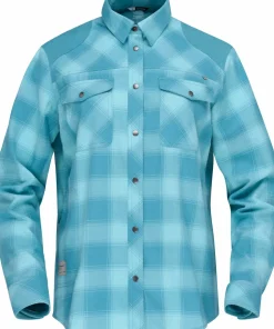 Norrøna Women's Femund Flannel Shirt Brittany Blue Best