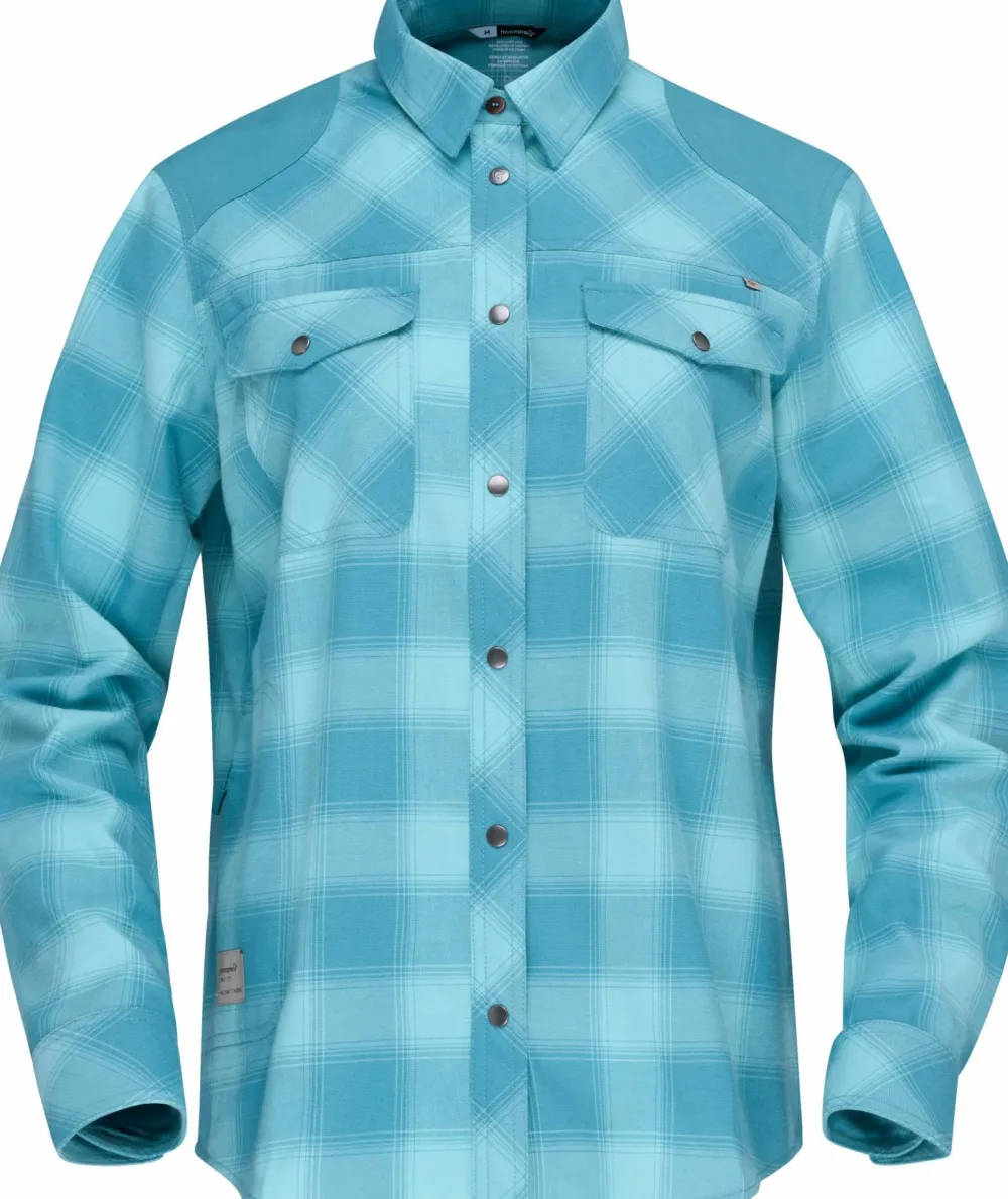 Norrøna Women's Femund Flannel Shirt Brittany Blue Best