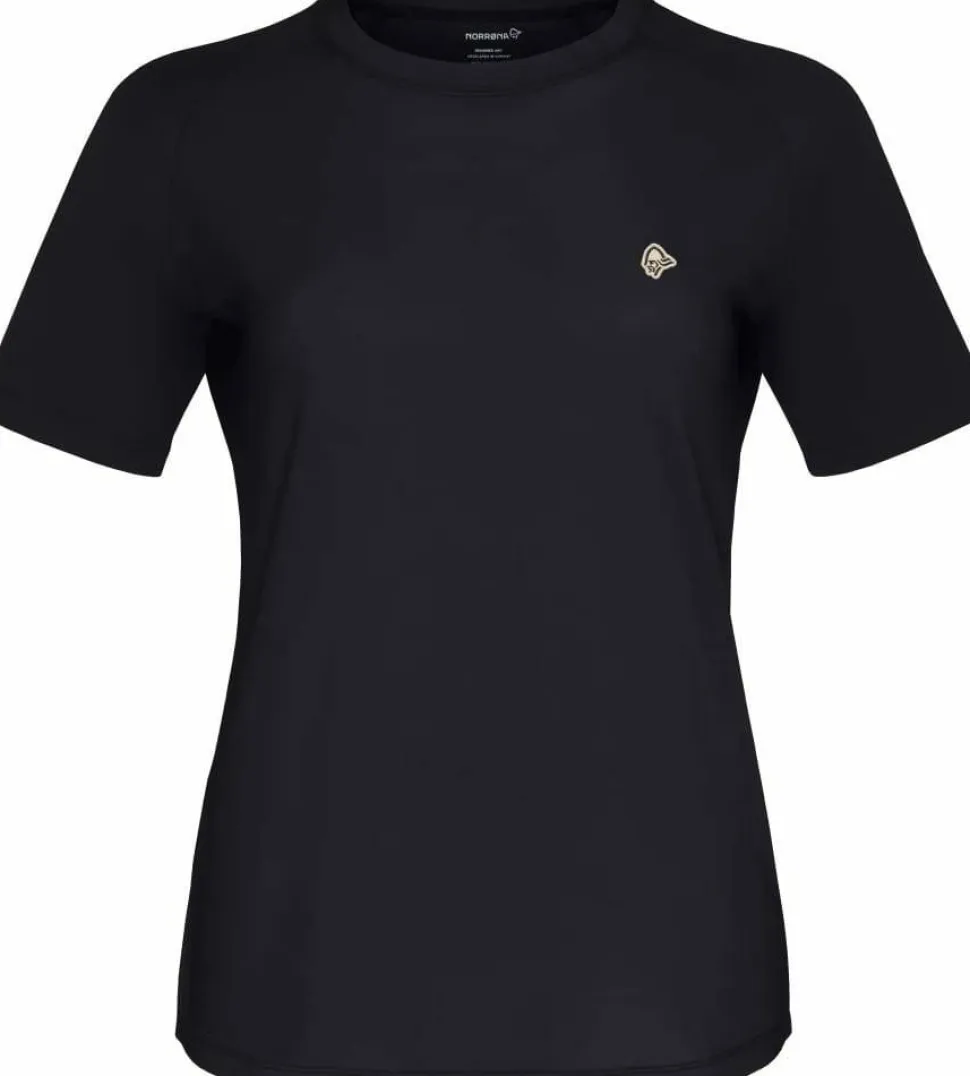 Norrøna Women's Femund PureUll T-Shirt Caviar Black