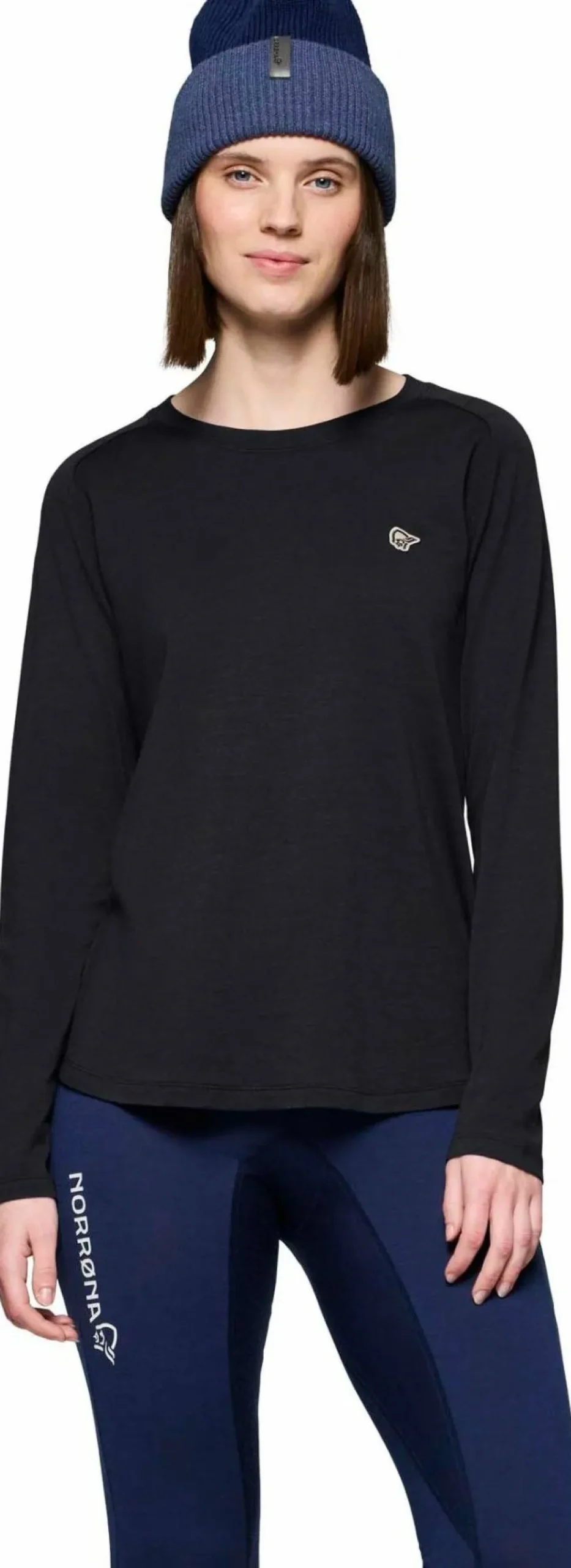 Norrøna Women's Femund PureUll Long Sleeve Caviar Black