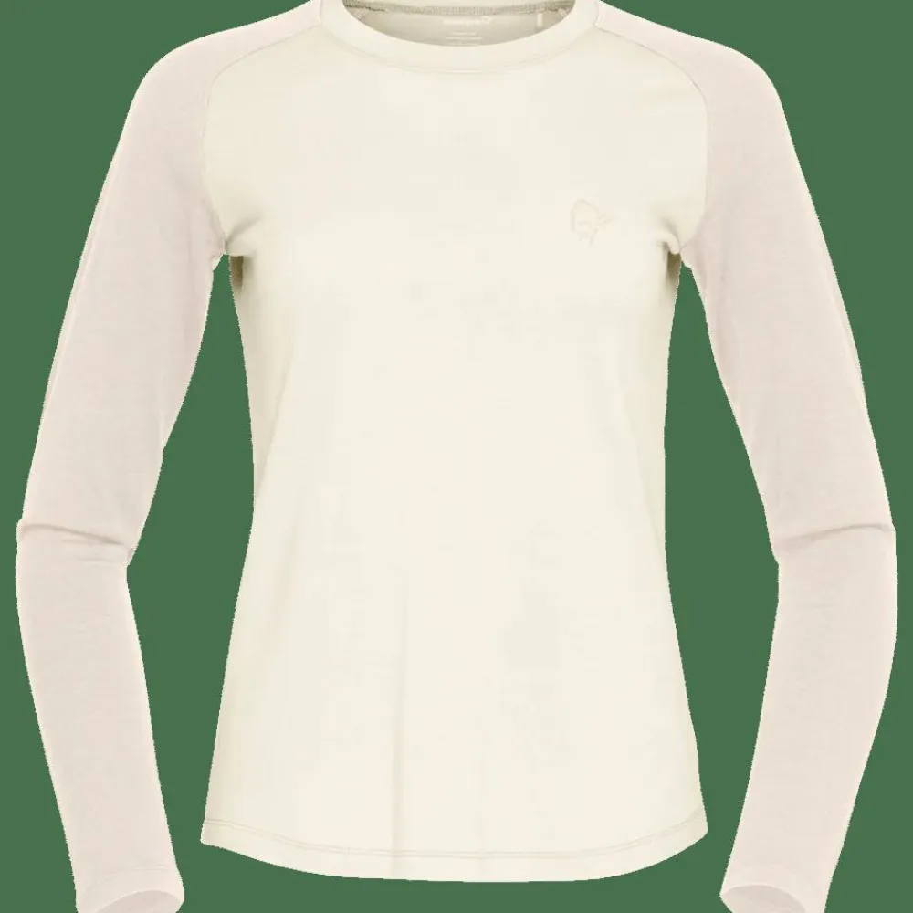 Norrøna Women's Femund PureUll Long Sleeve Whisper White Sale