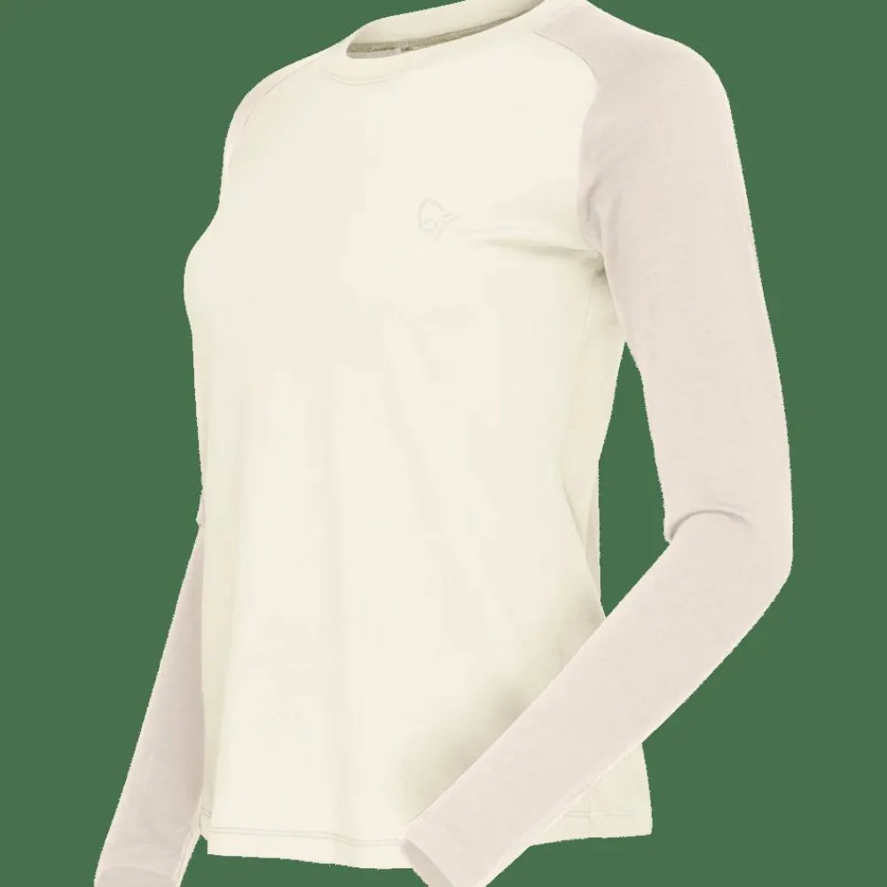 Norrøna Women's Femund PureUll Long Sleeve Whisper White Sale