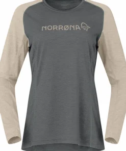 Norrøna Women's Fjørå Equaliser Lightweight Long Sleeve Beluga/Winter Twig Hot