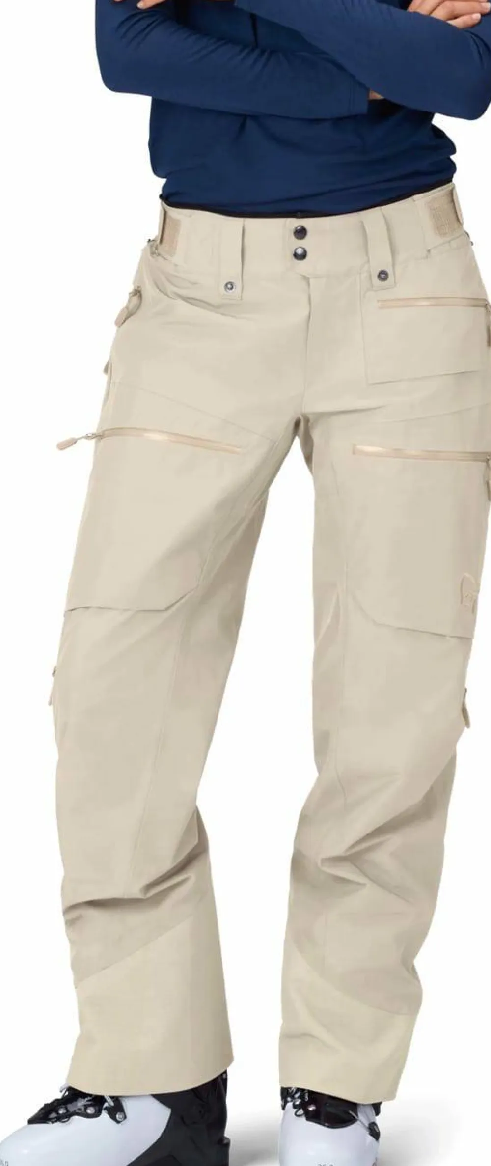 Norrøna Women's Lofoten GORE-TEX Insulated Pants Oatmeal Clearance