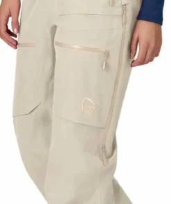 Norrøna Women's Lofoten GORE-TEX Insulated Pants Oatmeal Clearance