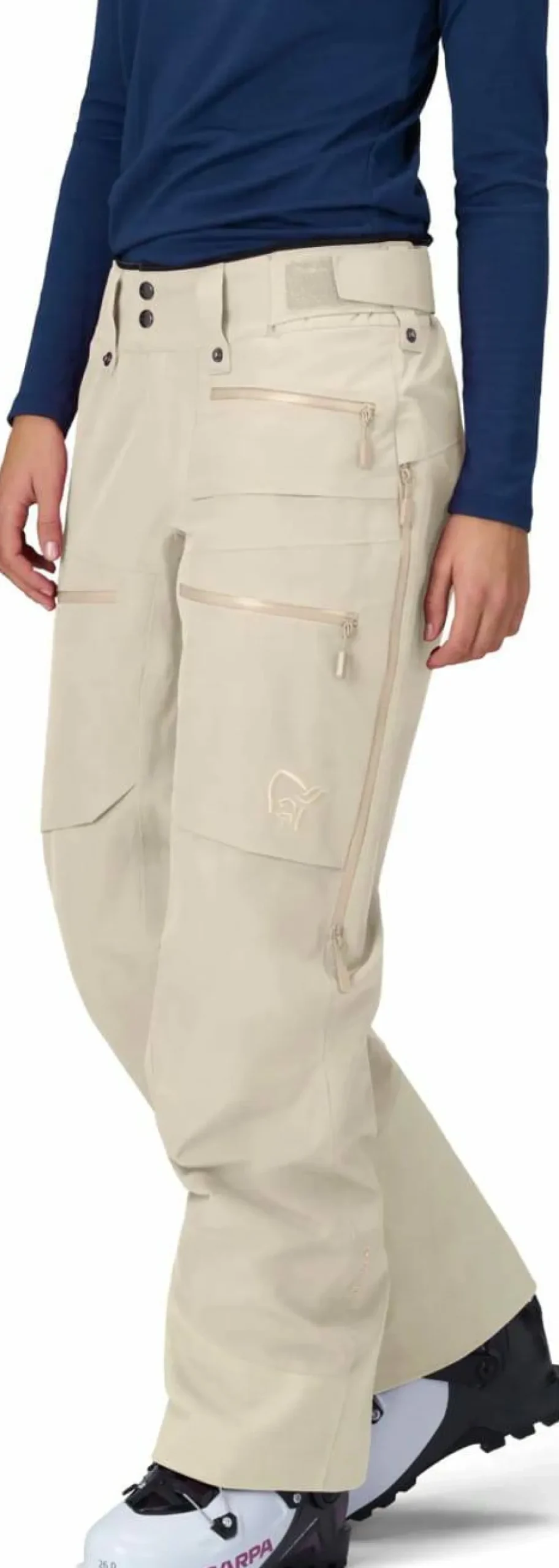Norrøna Women's Lofoten GORE-TEX Insulated Pants Oatmeal Clearance