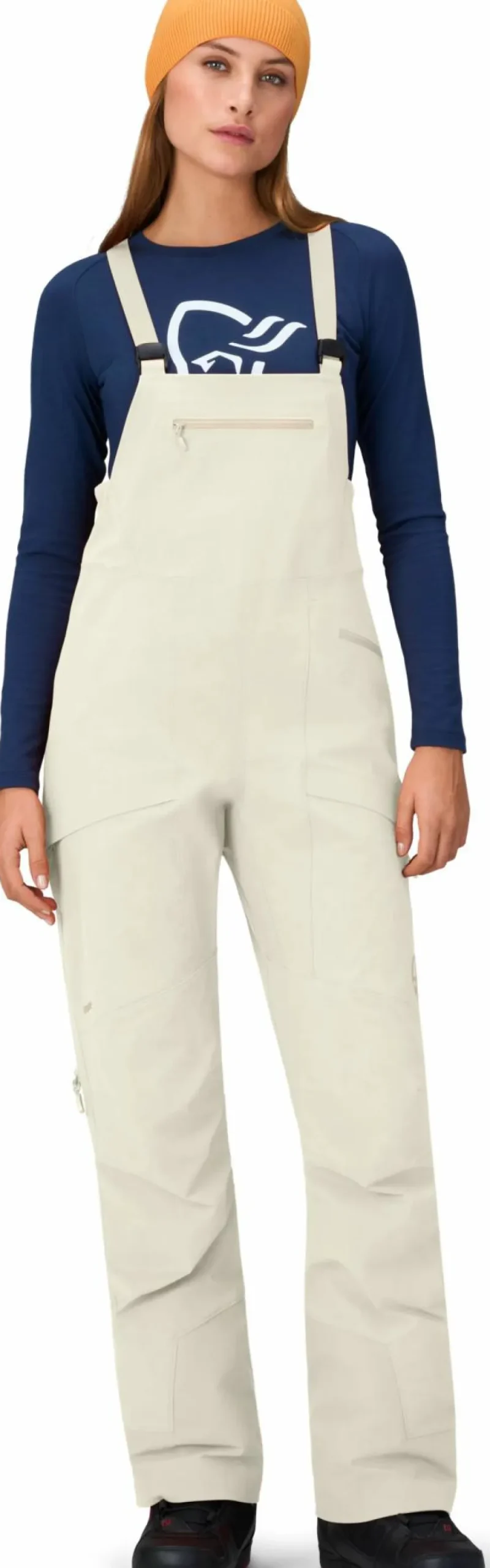 Norrøna Women's Møre Flex1 Bib Oatmeal
