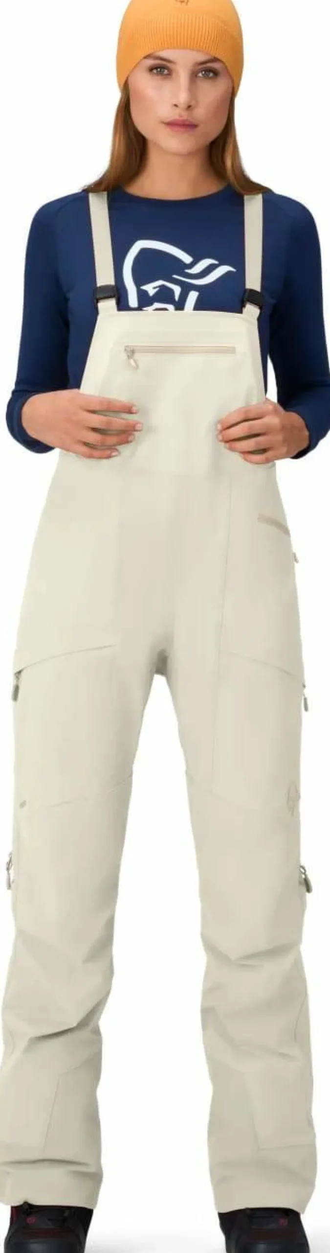 Norrøna Women's Møre Flex1 Bib Oatmeal