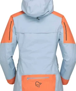 Norrøna Women's Senja GORE-TEX Active Jacket Flamingo/Blue Fog