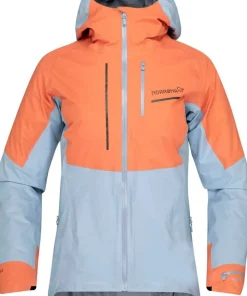 Norrøna Women's Senja GORE-TEX Active Jacket Flamingo/Blue Fog