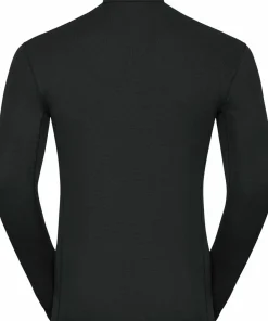 Odlo Men's Active Warm ECO Half-Zip Turtleneck Base Layer Top Black Sale