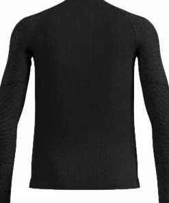 Odlo Men's Odlo Seamless Performance Wool Base Layer Top Crew Neck Longsleeve Black