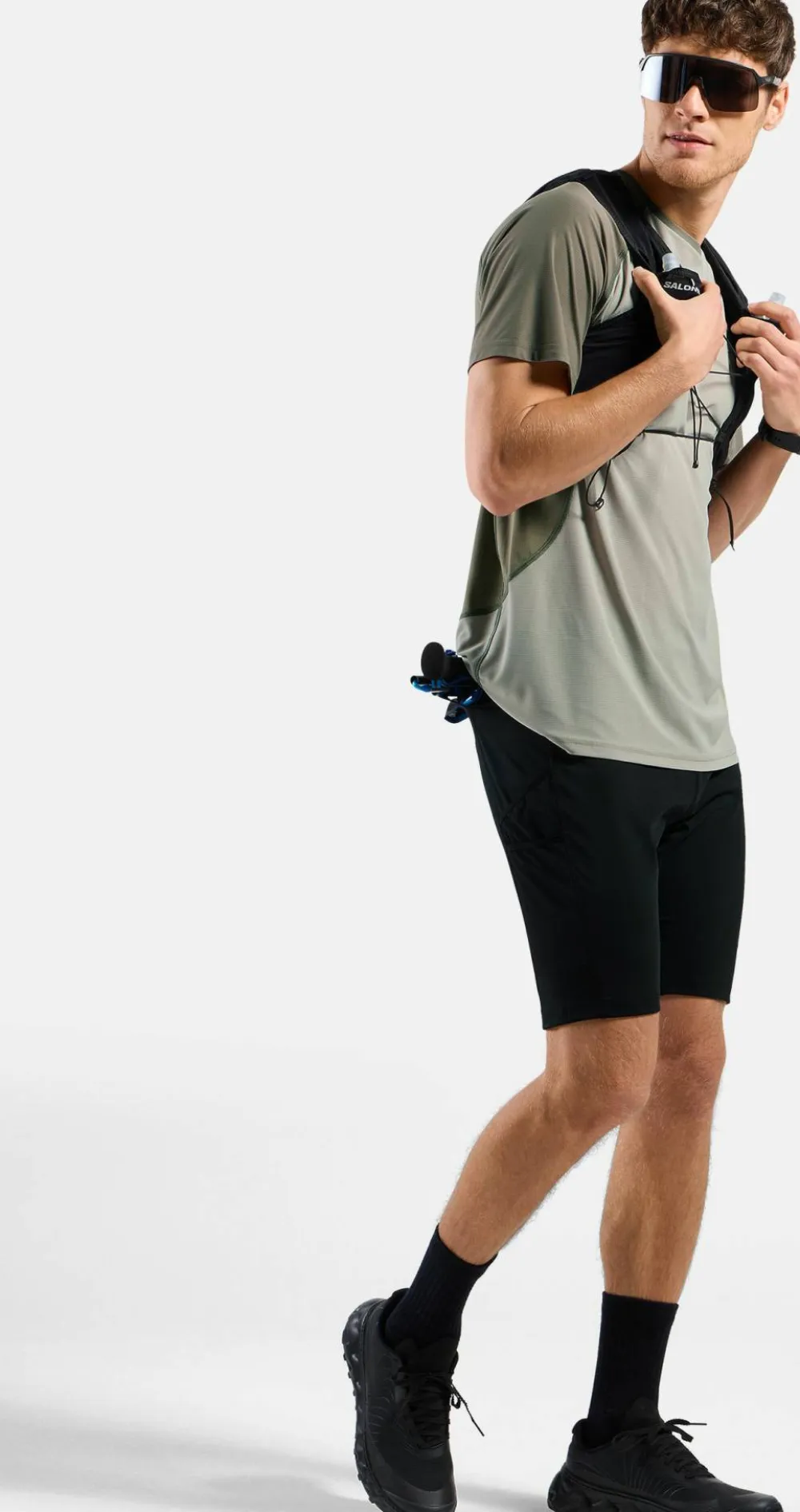 Odlo Men's X-Alp Trail Cargo Tights Short Black Hot
