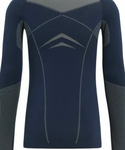 Odlo Men's Set Long Fundamentals Performance Warm Dark Sapphire - Silver Cloud Outlet